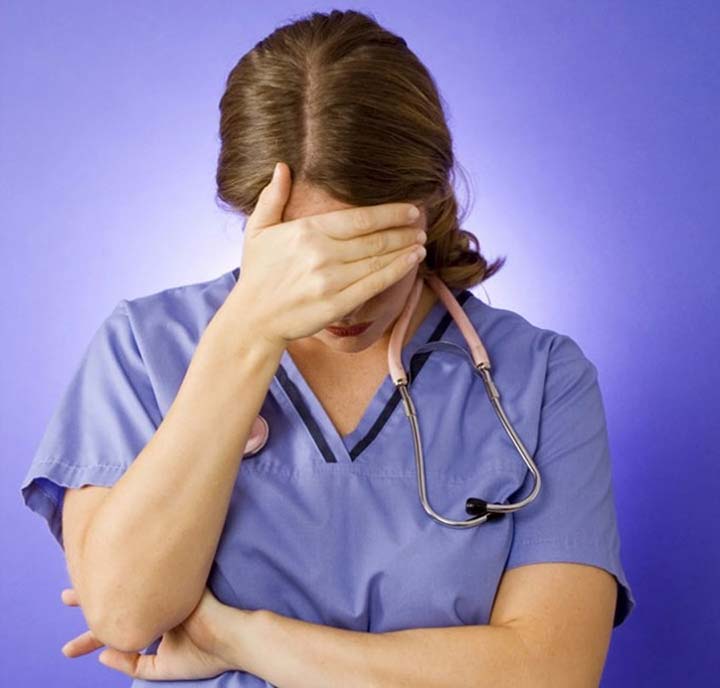 nurse grief overcome