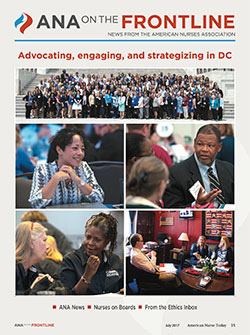 American Nurses Association July Frontline
