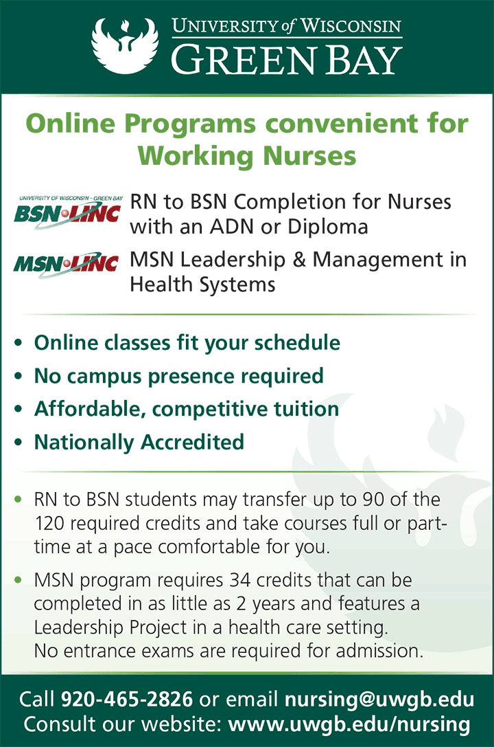 edu green bay wisconsin online program nurse