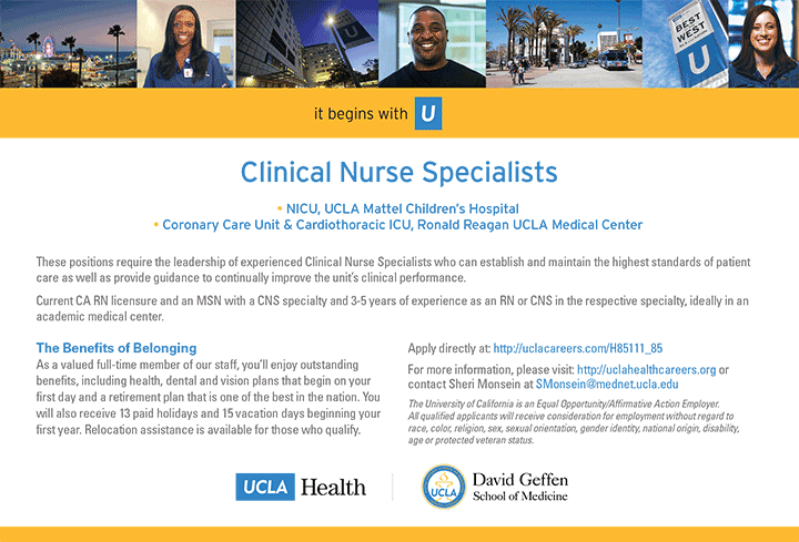 edu ucla clinical nurse specialist