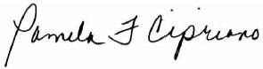 pamela cipriano signature