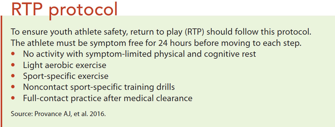 concussions prevention assessment management rtp protocol