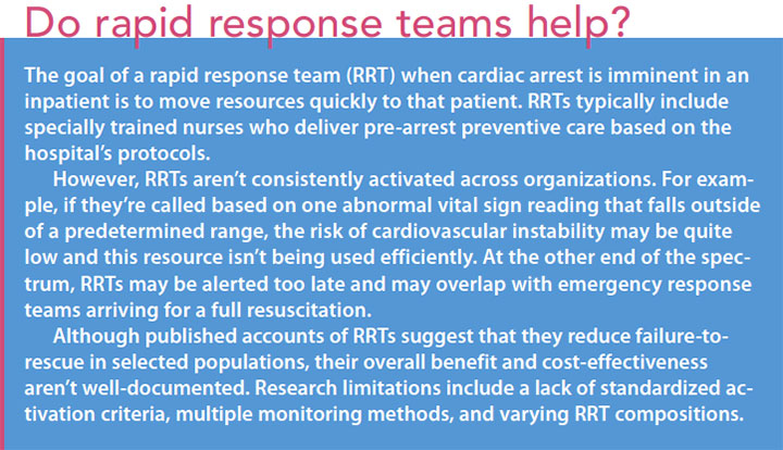 heart stop life give update cardiac arrest rapid response team help