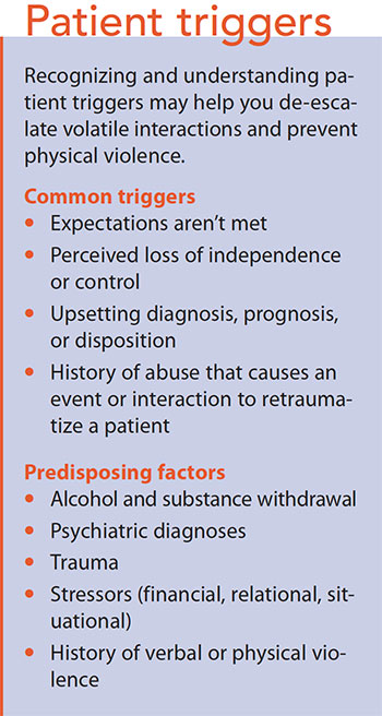 patient violence triggers