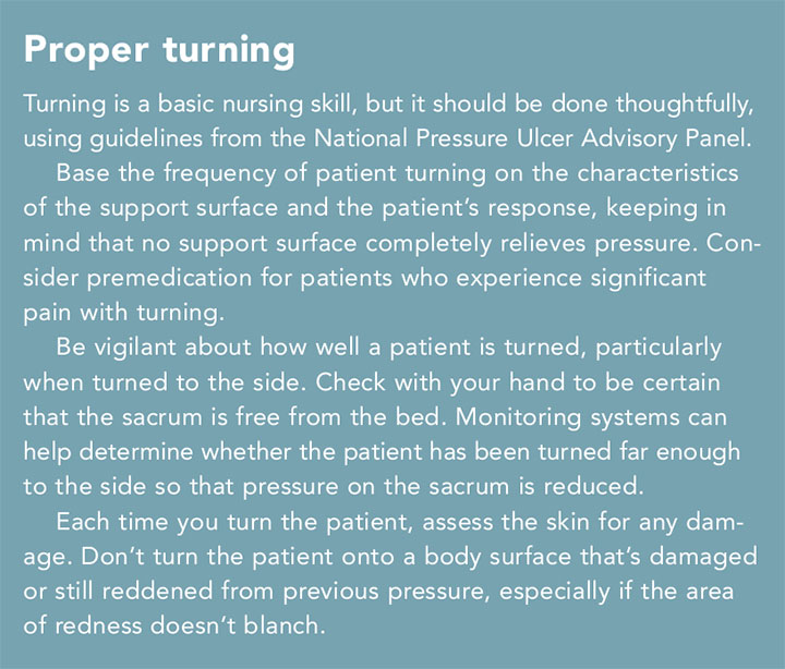 pressure injury med surgical patients turn