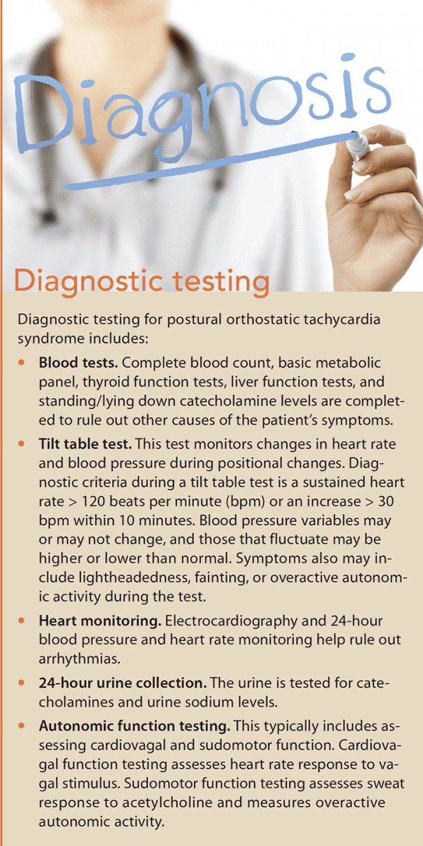 Postural orthostatic tachycardia syndrome