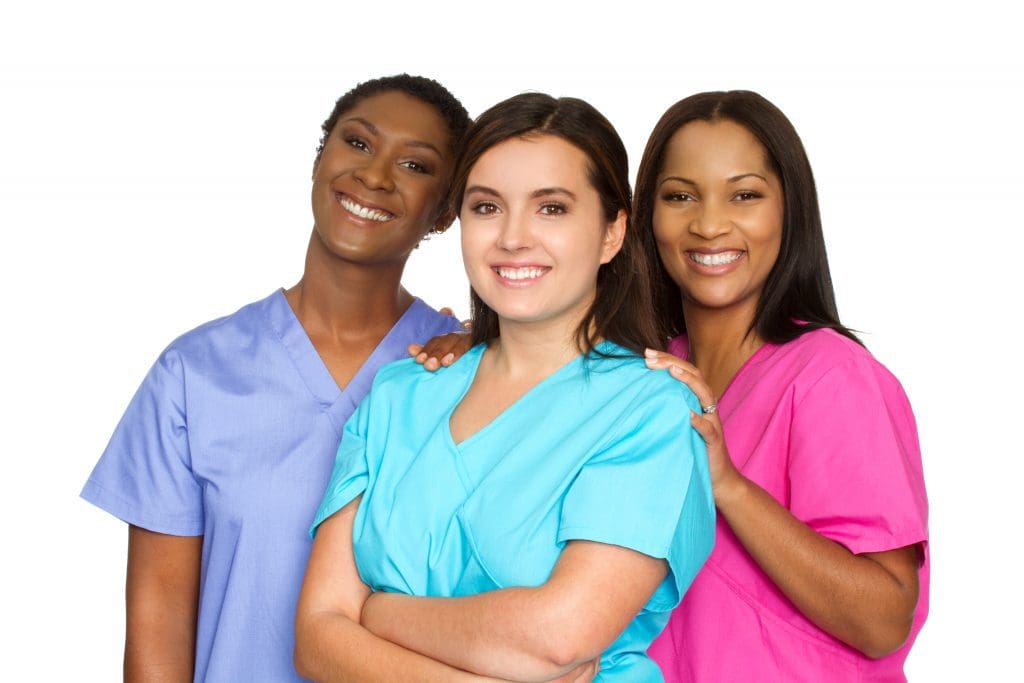 Multi,Ethnic,Group,Of,Nurses.
