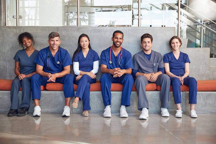 nurses sitting