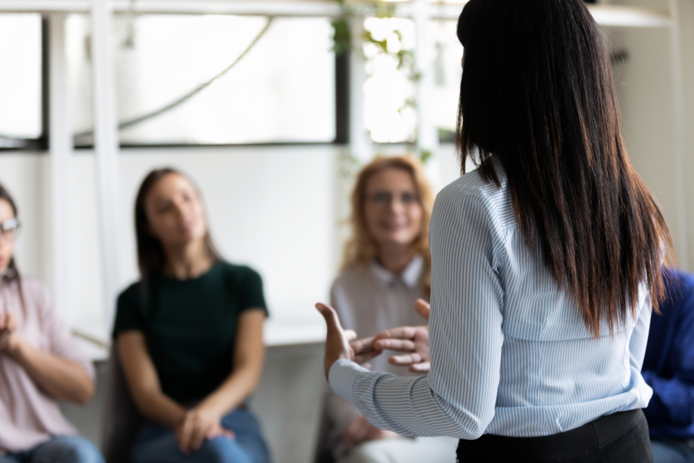 nurse using storytelling