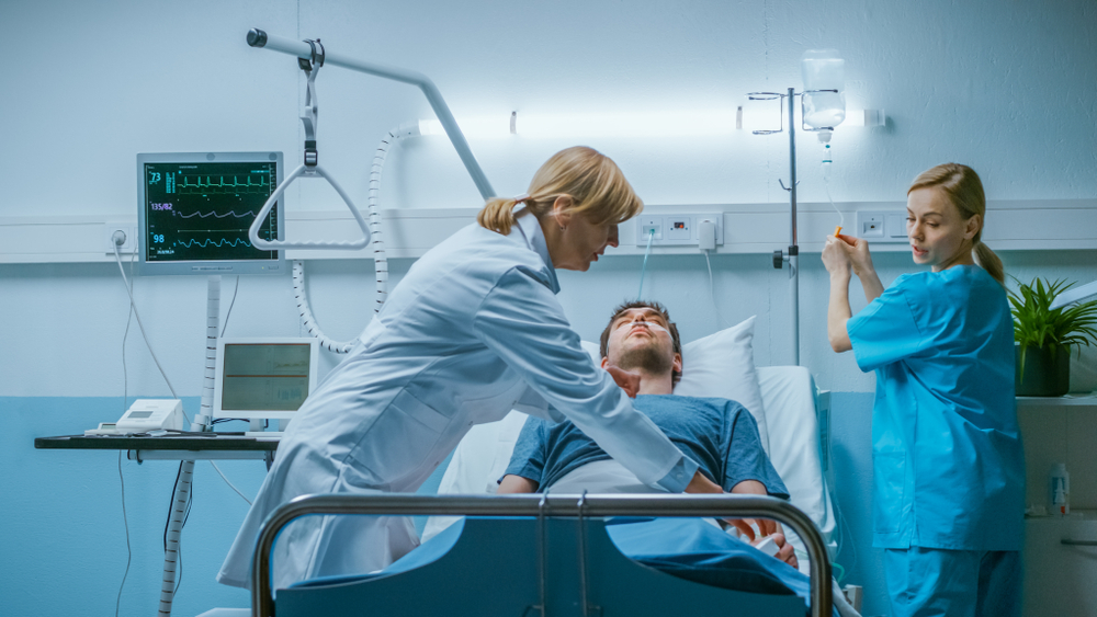 Nurses with patient